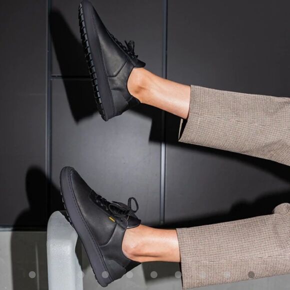 NEW Casca Avro Black Leather 3D Printed Premium Waterproof Sneaker Size 39/24.5 - Picture 6 of 16